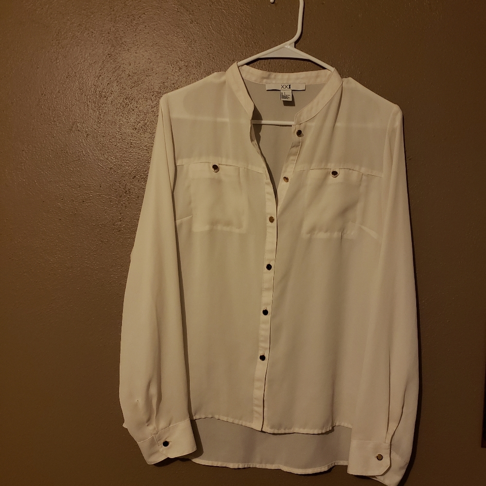 XX1 Shear Blouse White Size Large
